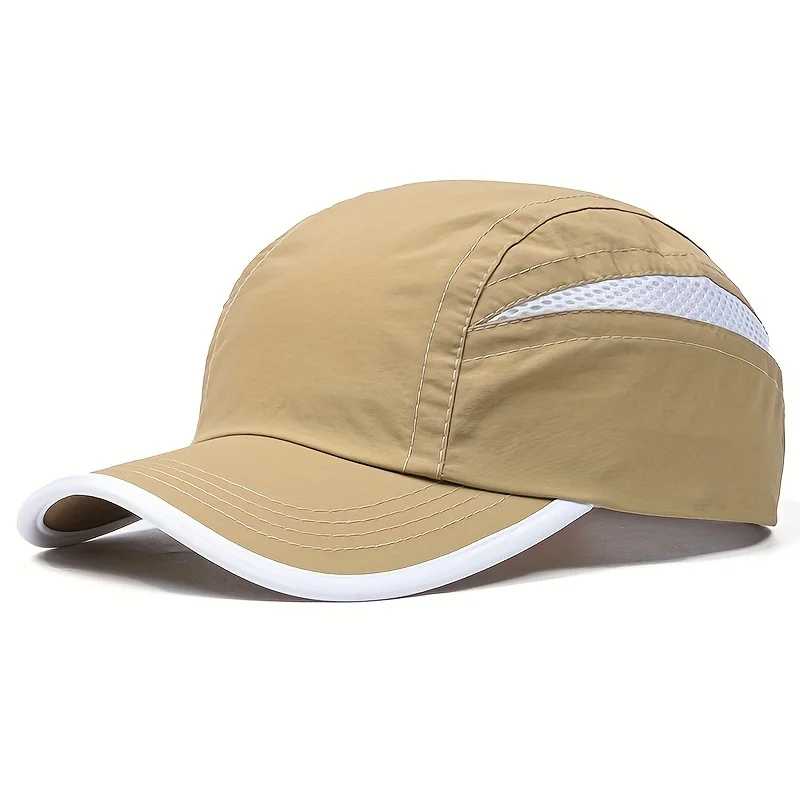 Ein Stück schnell trocknende Baseball kappe lässig Patchwork atmungsaktive Mesh Sonnenschutz Outdoor UV-Schutz Hut Soft Top Sonnenhut