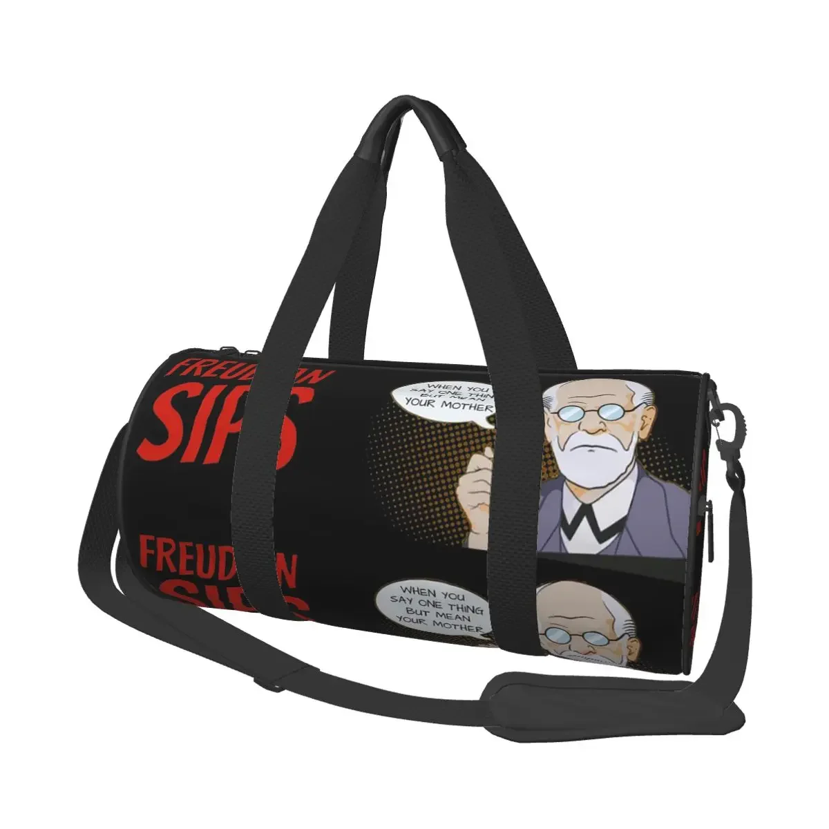 

Freudian Sips- Psychology Design Large Duffle Gym Bag Multi-Functional Duffle Travel Bags Handbags Fitness bag
