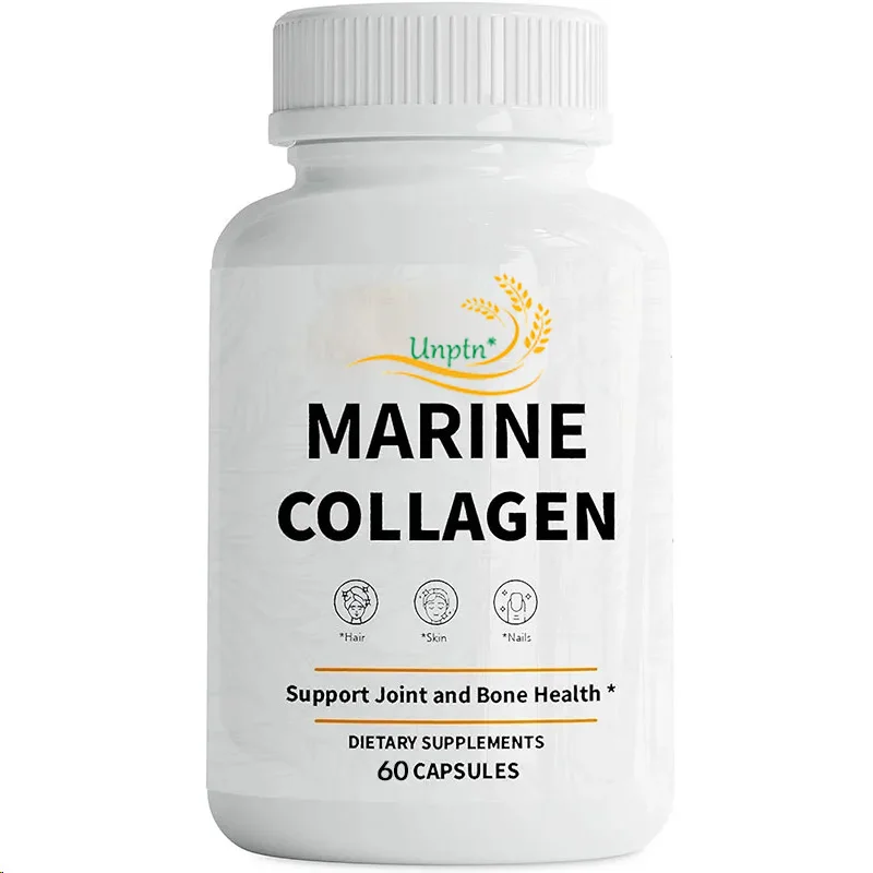 Peptidi di collagene marino, integratori di collagene di pesce per donne, ideali per capelli, pelle, unghie, articolazioni e