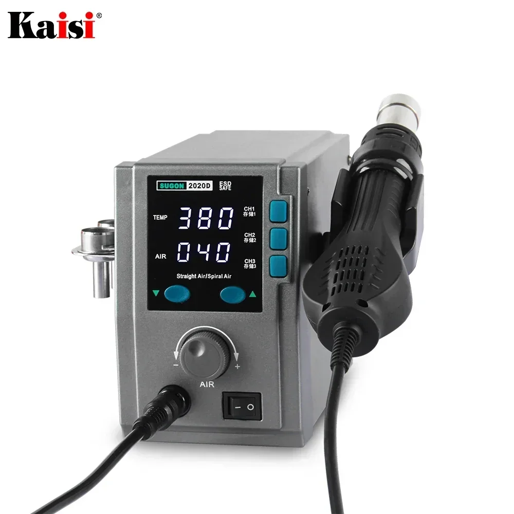 SUGON 2020D 700W Hot Air Gun Soldering Station 110/220V Lead Free Rework Station Phone PCB Chip Repair BGA SMD Soldering Station