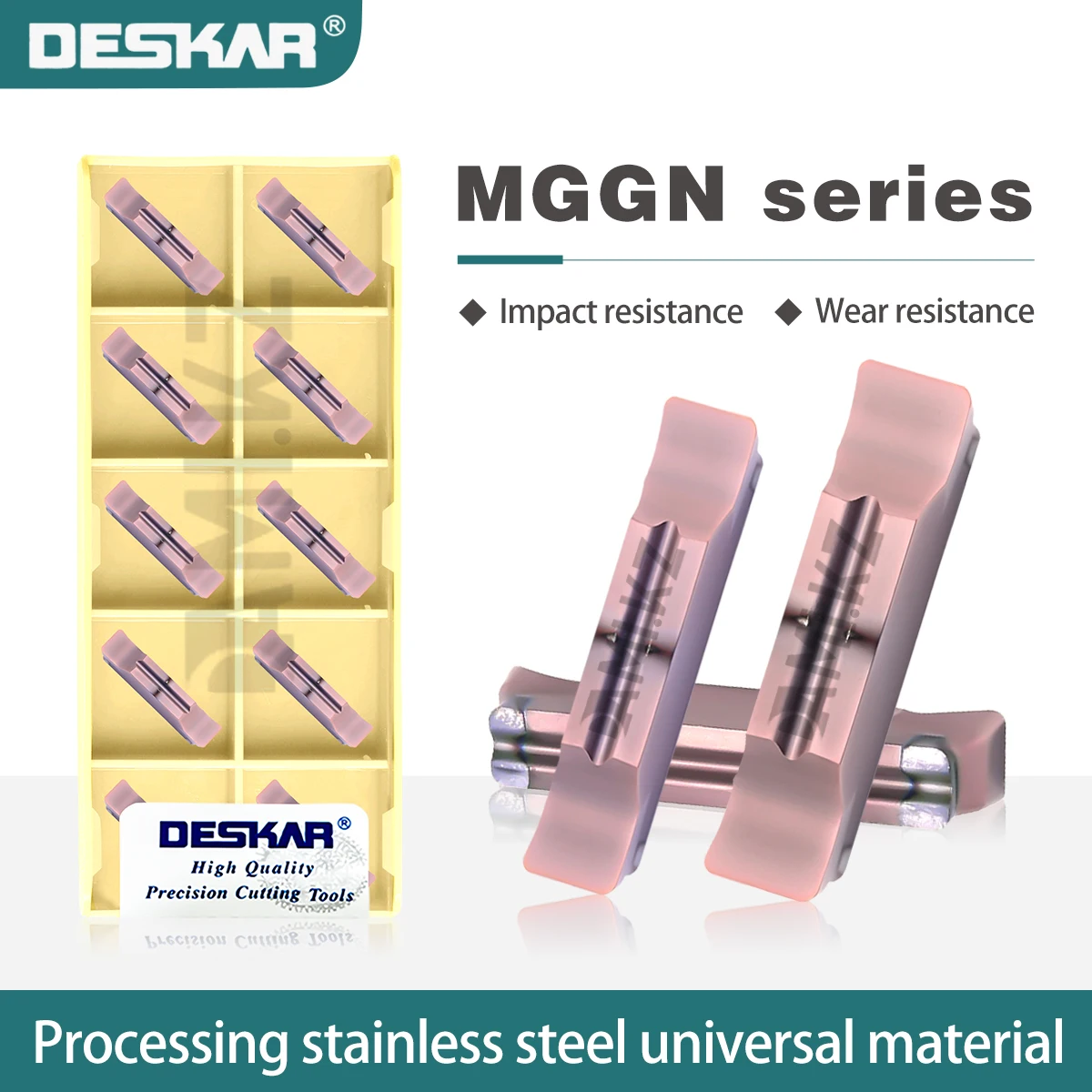 

Токарный станок с ЧПУ, режущий инструмент серии MGGN, канавочные пластины MGGN150/300/600-JM MGGN300/400R0.2-JM LF6018, долбежные лезвия из нержавеющей стали