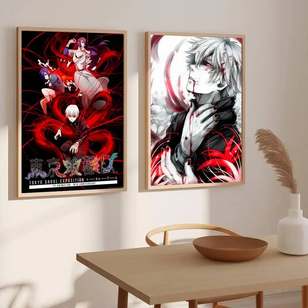 Anime T-Tokyo G-Ghoul Poster Modern Aesthetic Wall Art Print Room Decoration Items for Bedroom Home Decor Gift
