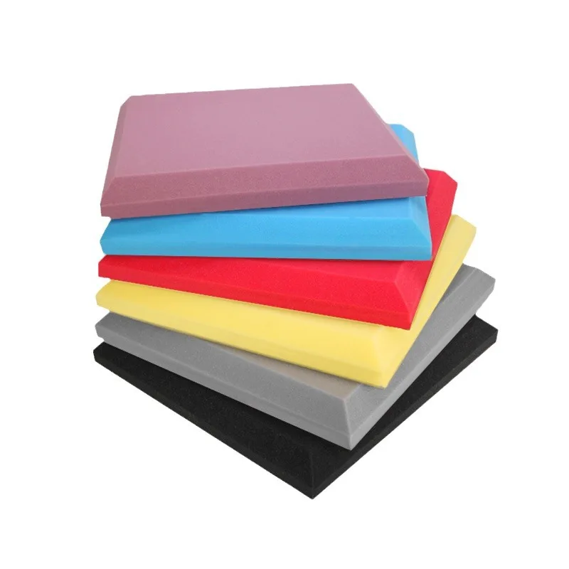 مربع عازل للصوت القطن الجدار ذاتية اللصق رغوة صوتيةKTV لوحة عازلة للصوت غرفة المعيشة لهب الصوت الملطف Soundproo #5