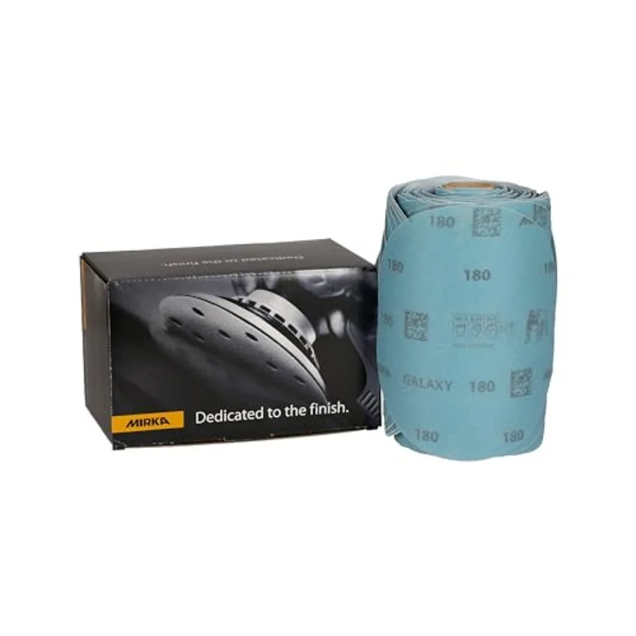 

Galaxy Sandpaper 6 inch - 1 100 Discs/Linkroll - Self Adhesive PSA - Premium Abrasive for Epoxy Resin Wood Metal - Non-Clogging