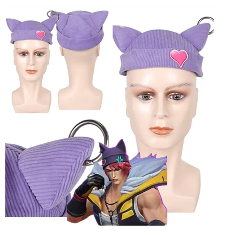 Gorro de Cosplay de juego LOL Sett para hombres y mujeres, sombreros de punto de HEARTSTEEL, accesorios de disfraz de Carnaval de Halloween, regalos