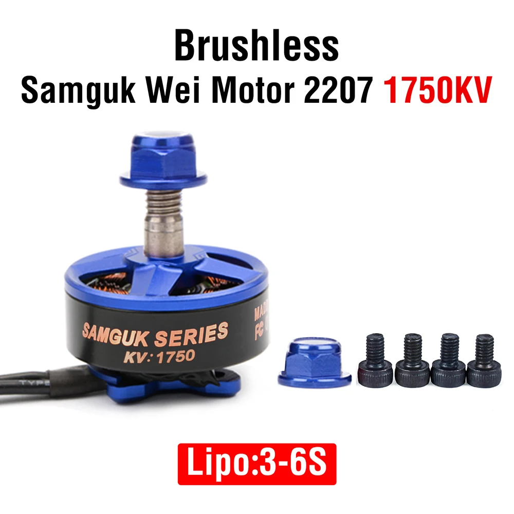 Dys Samguk Serie Wei 2207 Motore Brushless RC 1750KV 2300KV 2600KV 3-6S Per UAV FPV Racing Multi Wing Aircraft Crossing Machine