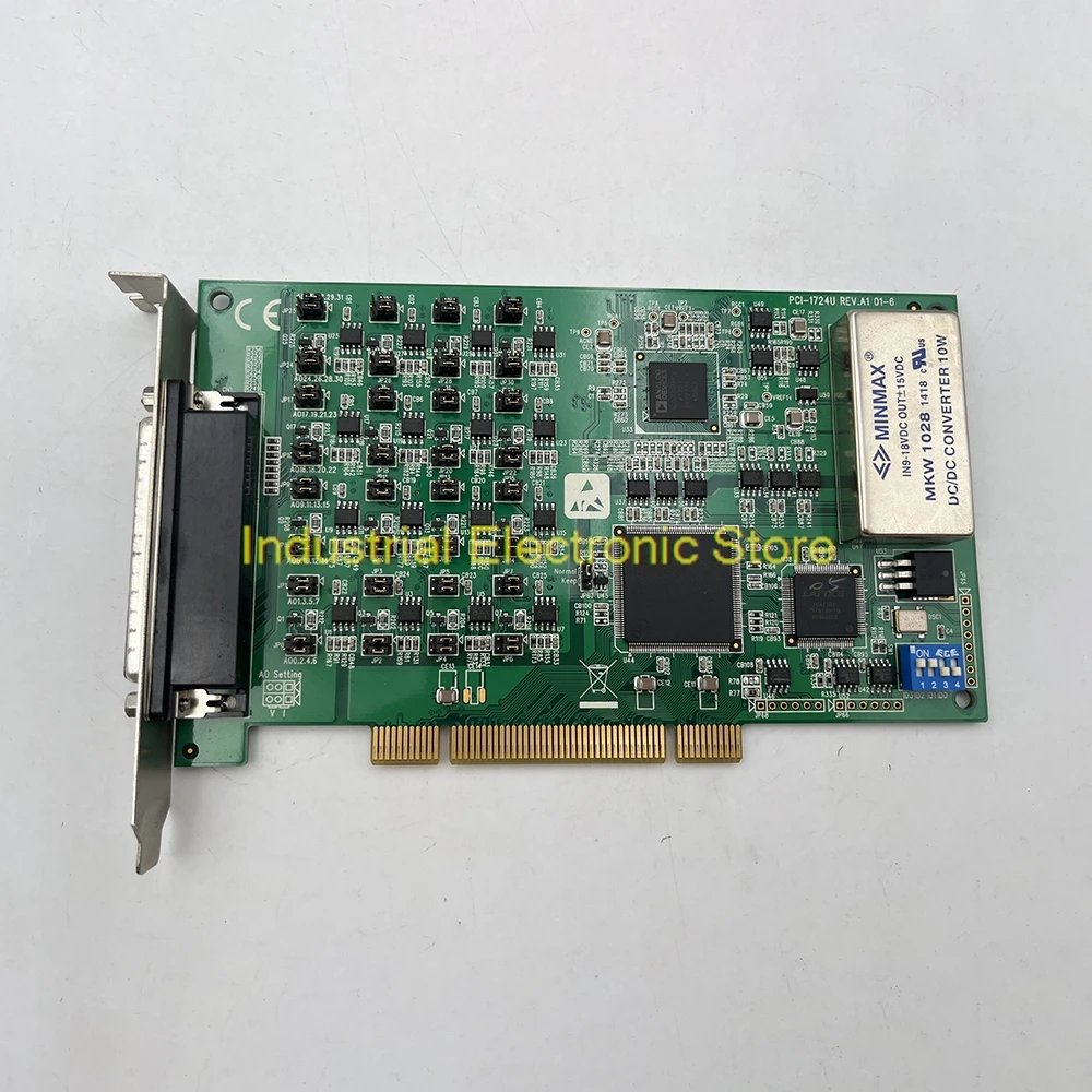 Stable Performance PCI-1724U REV.A1 14 Bit 32-Channel Isolated Analog Output Card For Advantech Data Capture Card