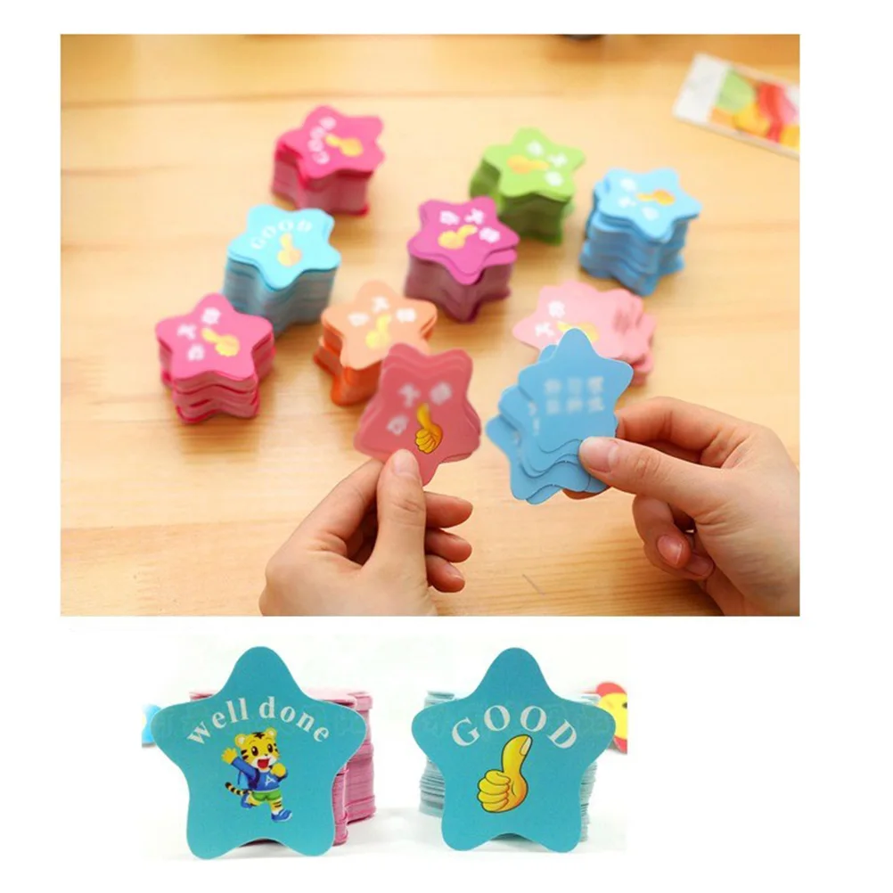 

100pcs Praise Cards For -Friendly Paper Reward Cards Classroom Education Tool Children Accumulating Card Boost