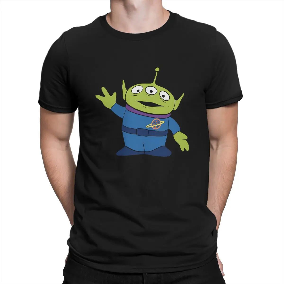 Disney Toy Story Alien Man TShirt Alien Pizza Planet Sticker Fashion T Shirt Original Streetwear New Trend