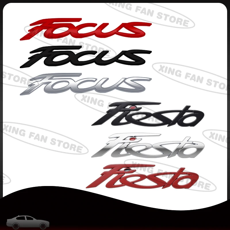 

Auto Styling For Ford Focus Fiesta Lettering Emblem Hybrid ST Line EcoBoost Car Rear Trunk Badge Decal Body Sticker Accessories
