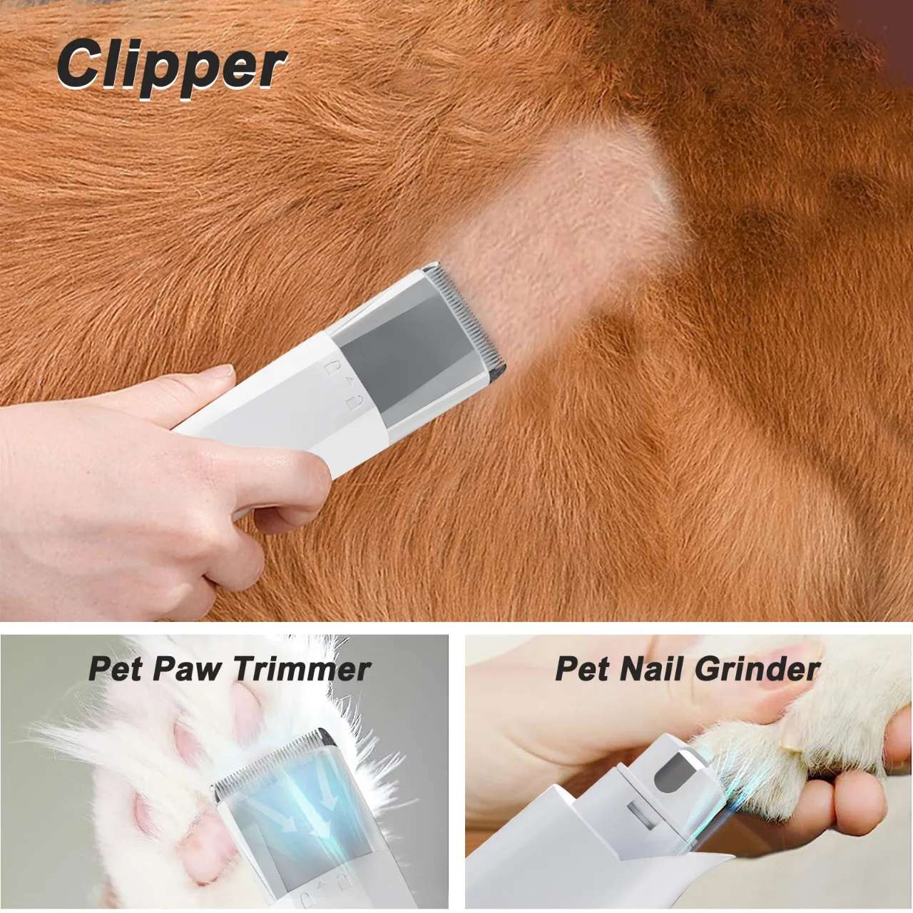 Automatic 7 IN 1 Portable Pet Hair Cleaning Machine Vacuum Electric Grooming Clean Hair Comb Shed Pal Remover Tools For Cat/Dog