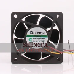 SUNON KDE1206PKV1 Cooling Fan 24v 48v DC12V 1.8W EC AC 60x60x20mm 6CM 6020 Silent Industrial Centrifugal Exhaust Extractor