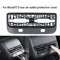 For Tesla Model 3 Y Rear Air Outlet Trim Cover Seat Air Outlet Protective Cover Anti Blocking Interior Modification Accessories