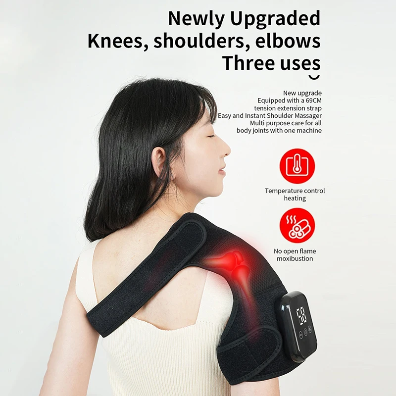 

Advanced 3-in-1 Knee Support Massager: Electric Vibration, Heating Brace for Joint Relief and Elbow Arthritis.