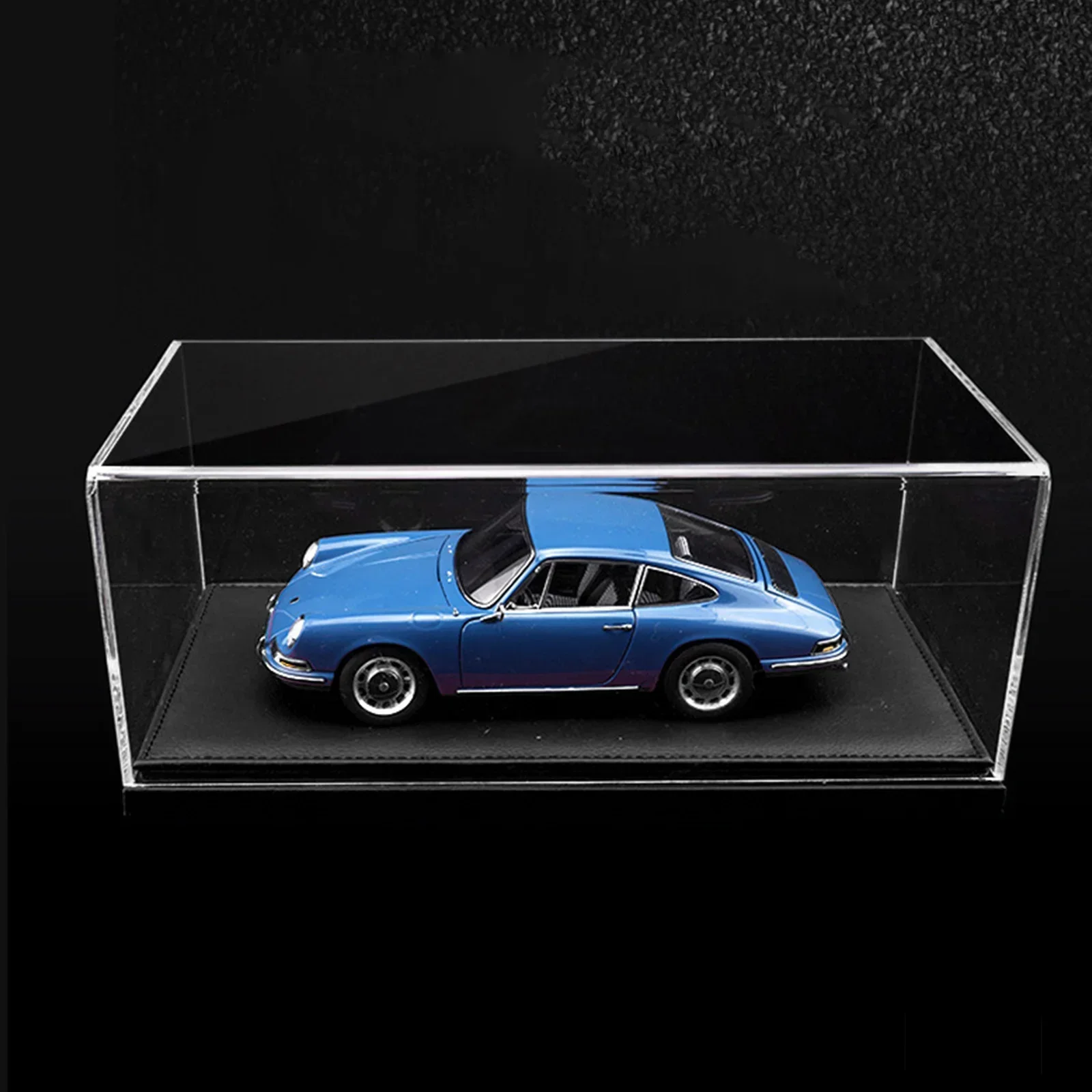 Hot Acrylic Display case for car model show case With black PU Leather Base For 1/18 RC Car toys FOR RC Trucks Models Collection