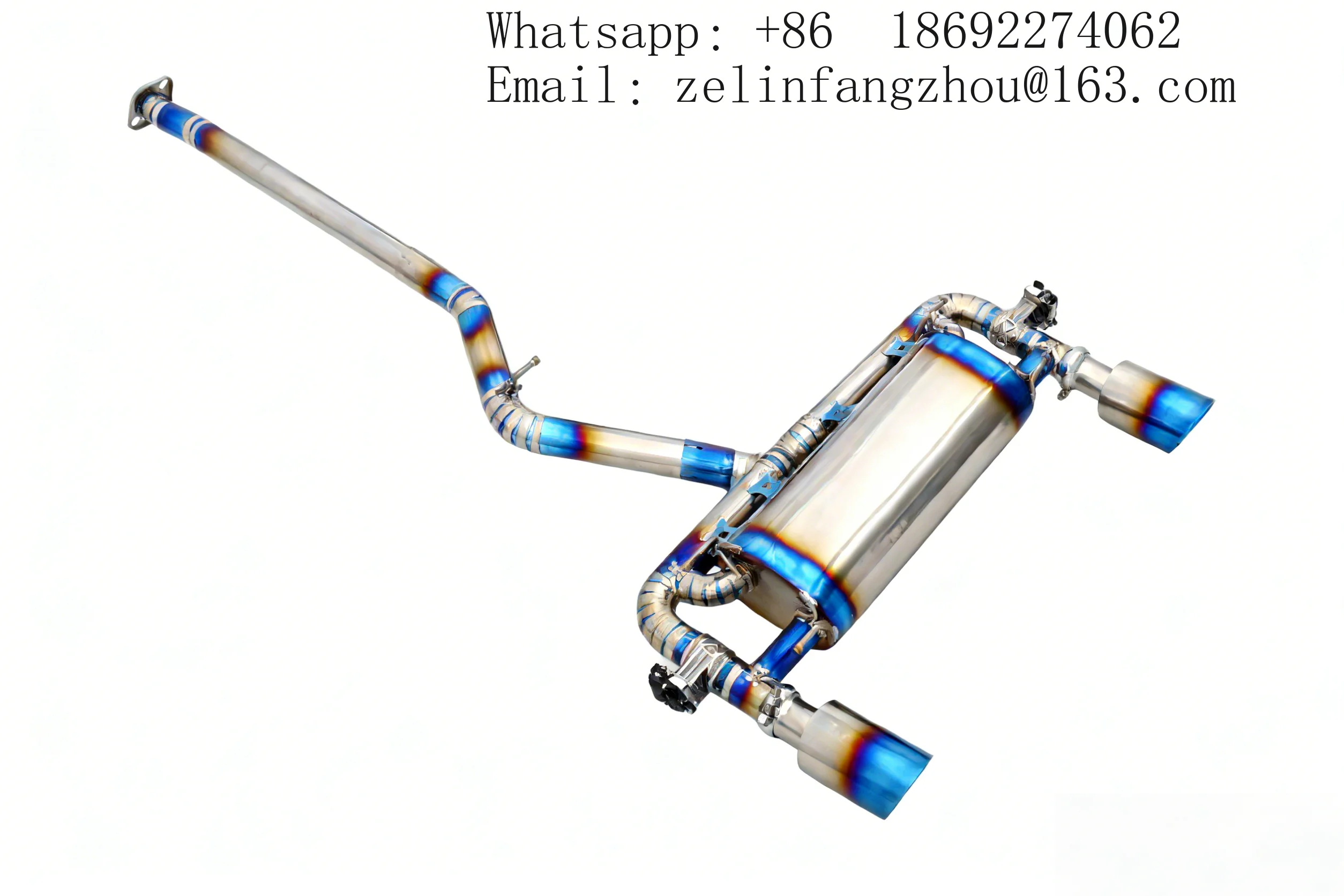 TIG Welding Titanium Valvetronic Muffler System Middle Pipe For Toyota GT86 High Performance Auto Parts
