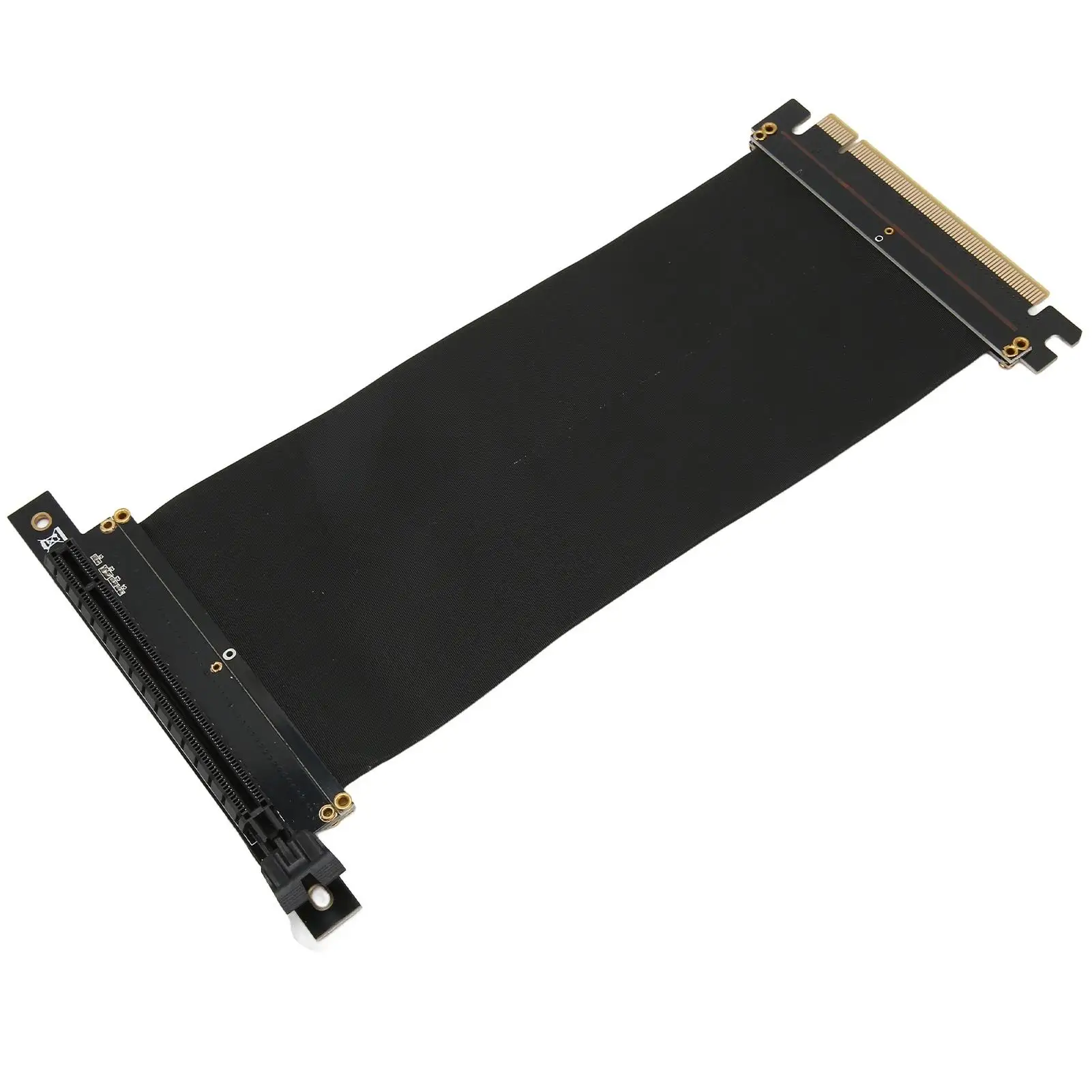 PCIe 3.0 X16 Right Angle Extender Cable 128Gbps for GTX 1080/1080Ti/RTX 2060 GPU - EMI Shielded Extension