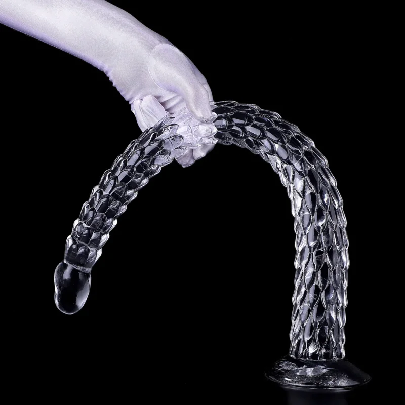 

60cm Transparent Dragon Scale Anal Whip Ultra Long And Soft Buttock Plug Anal Plug Depth Insertion Dilator For Adults 18 Sexshop