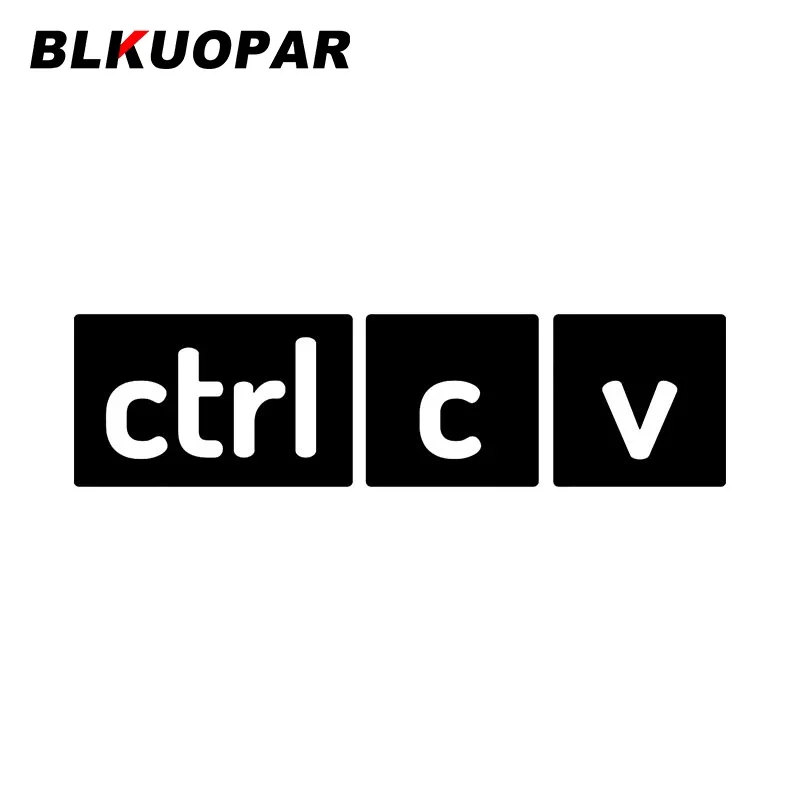 

BLKUOPAR Ctrl + C V автомобильная наклейка водостойкая креативная украшение индивидуальная модная забавная устойчивая к царапинам защита двери автомобиля