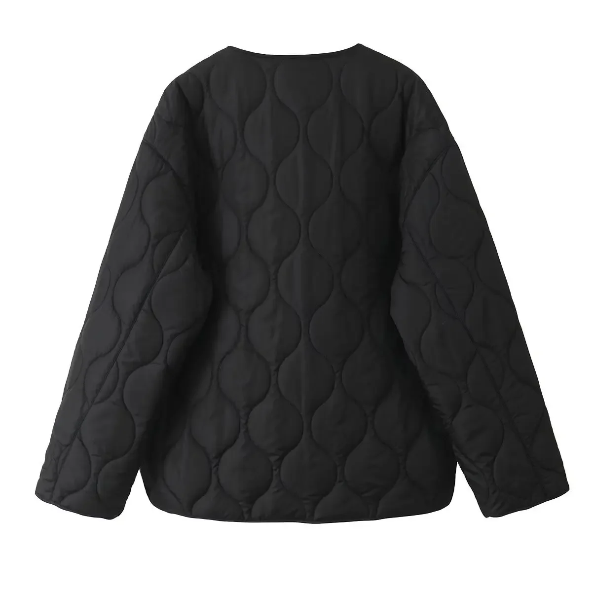 الخريف والشتاء تصميم شبكة الماس الجديدة خفيفة الوزن ربطة القوس فيونكة التعادل سترة سترة القطن #2