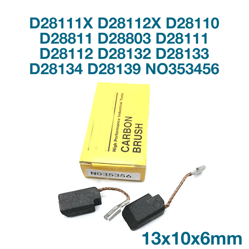 Escova do Carbono para Dewalt D28111x D28112x D28110 D28811 D28803 D28111 D28112 D28132 D28133 D28134 D28139 N035356