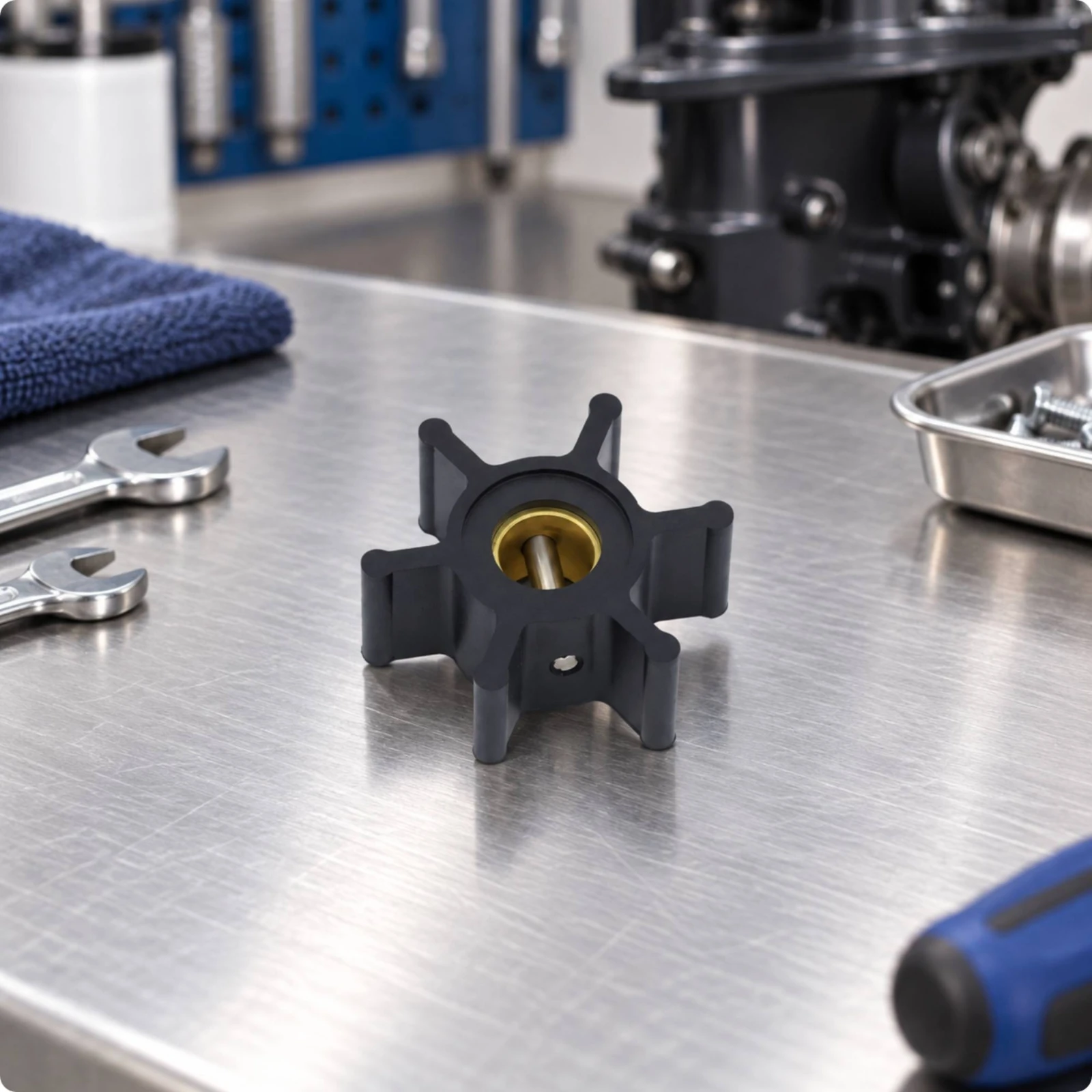 Marine Engine Part Compact Marine Engine Water Pump Impeller Assembly for Boat Owners