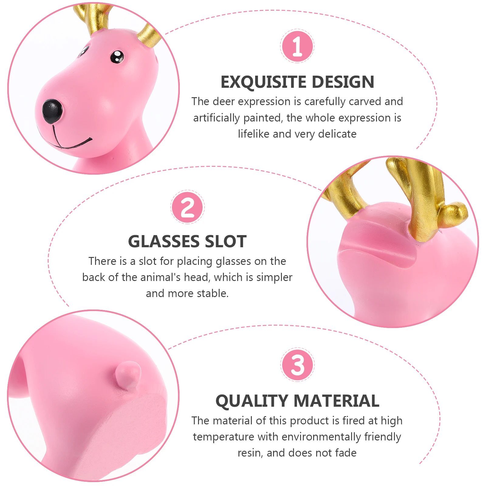 

Glasses Bracket Ornaments Desktop Stand Eyeglass Holder Mini Eyeglasses Natural Resin Spectacle Frame