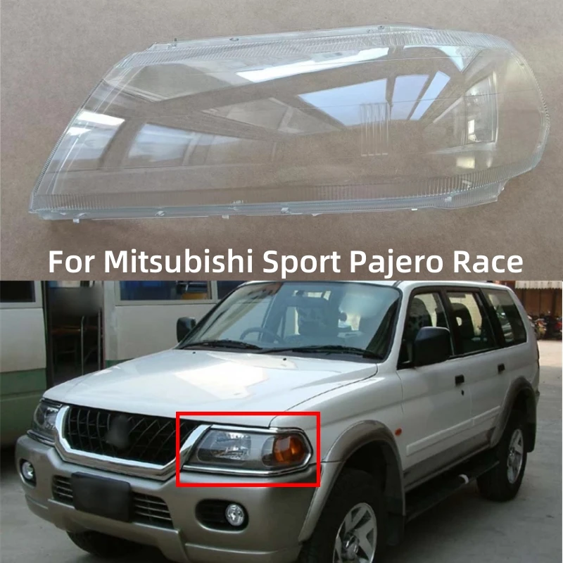 For Mitsubishi Sport Pajero Race Automotive Accessories Transparent PC Material Headlights Lamp Lens