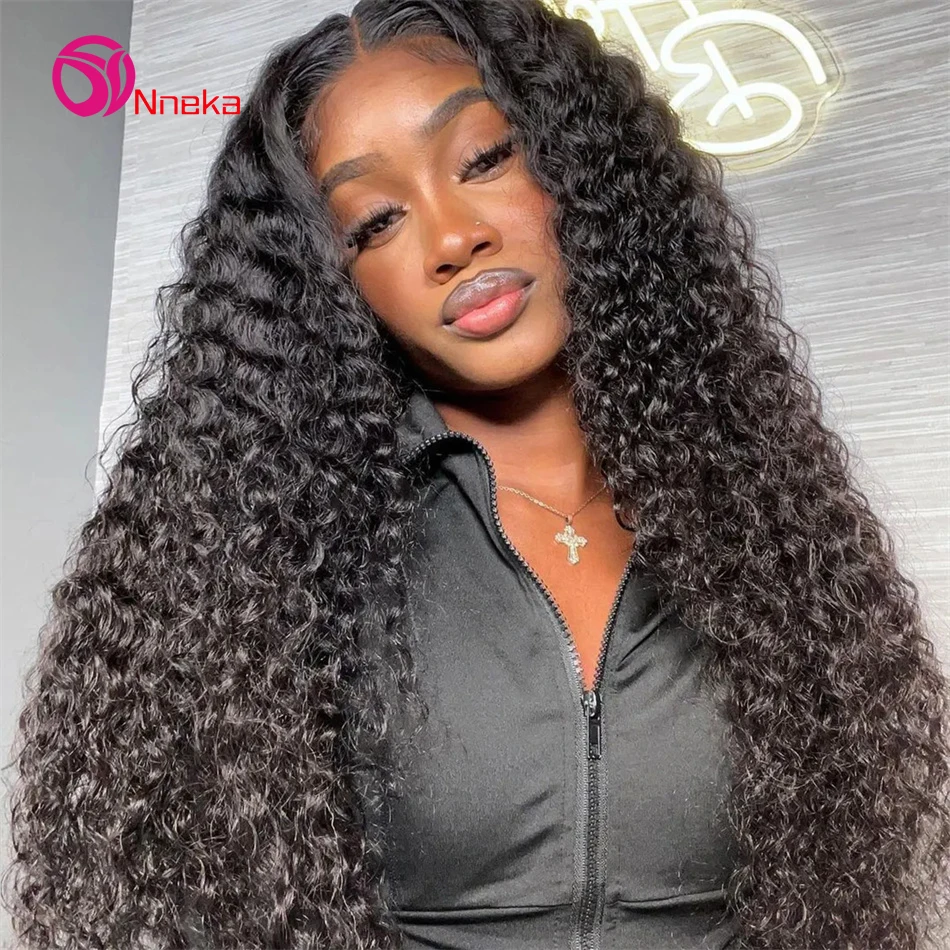 30 38 inch Deep Wave 13x6 HD Lace Front Human Hair Wigs Brazilian 200 Density Water Wave 13x4 Lace Frontal Wig For Women