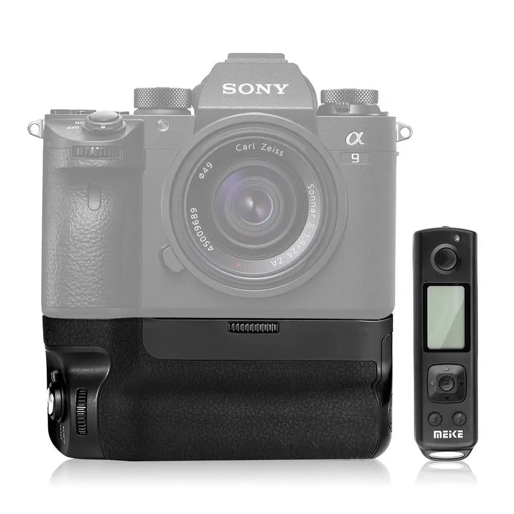 Meike MK A9 PRO Camera Grip 2.4GHz Remote Controller up to Control Shooting Battery Vertical Grip for  A9 A7RIII Camera