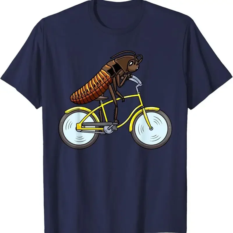 Madagascar Hissing Cockroach On A Bike Bicycle Insect T Shirt