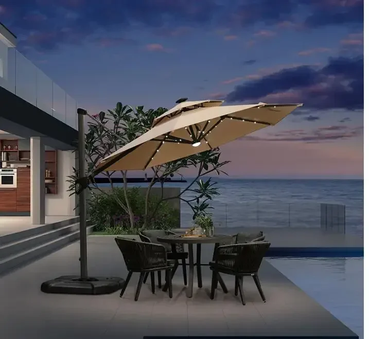 

Outdoor garden Sun umbrella courtyard outdoor patio sunshade shed Outdoor sunshade villa Roman umbrella