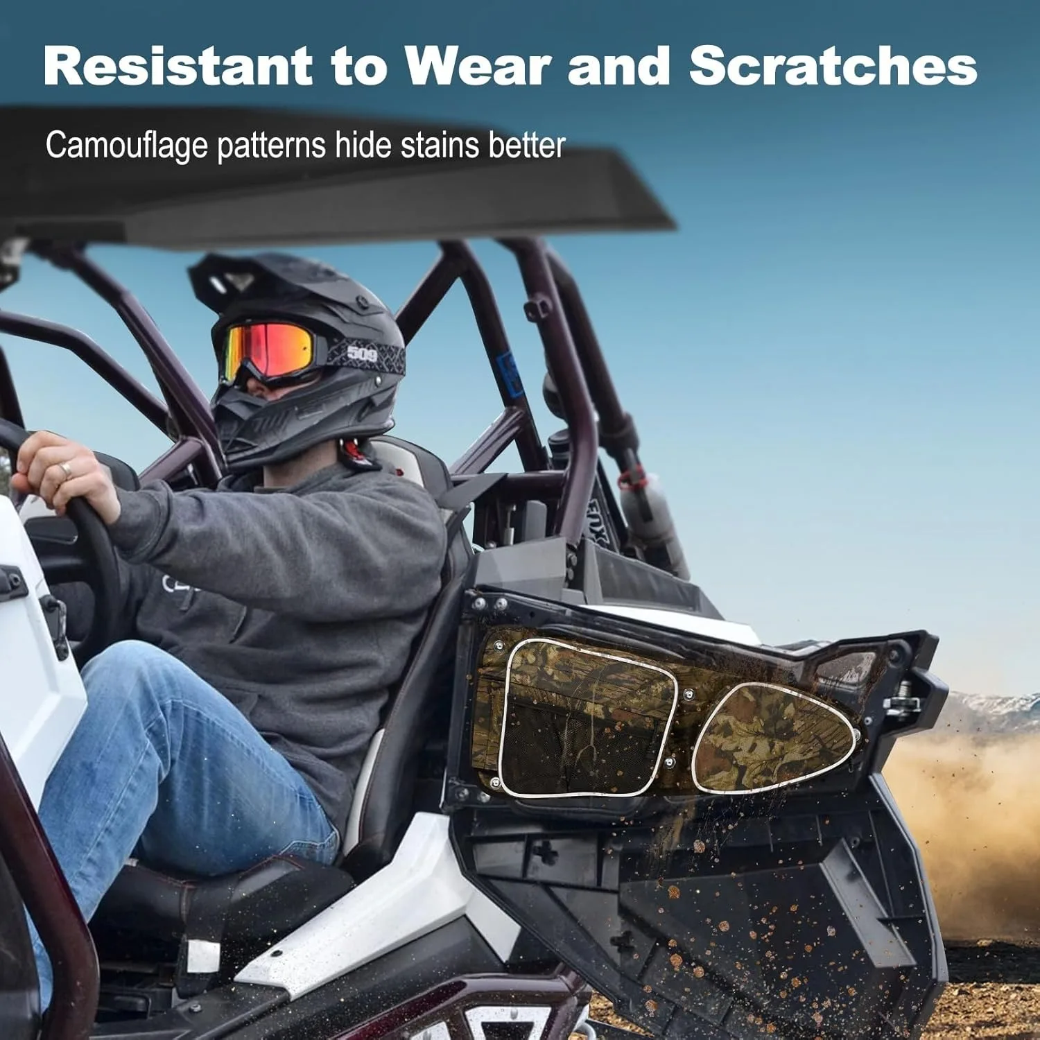 Bolsas de puerta RZR para UTV Polaris RZRs, un par de bolsas de almacenamiento para puerta delantera para Polaris RZR XP Turbo S 2014-2021 10