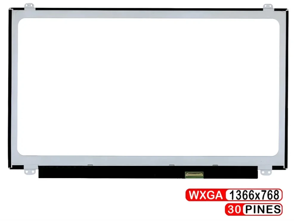 Tela lcd de laptop de 15,6 polegadas compatível com hp 255 g7 250 g4 hd 1366x768 display 30 pinos edp