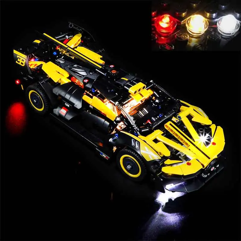 LED for Lego 42151 Buga-tti Bolide USB Lights Kit-（Not include Lego Bricks)