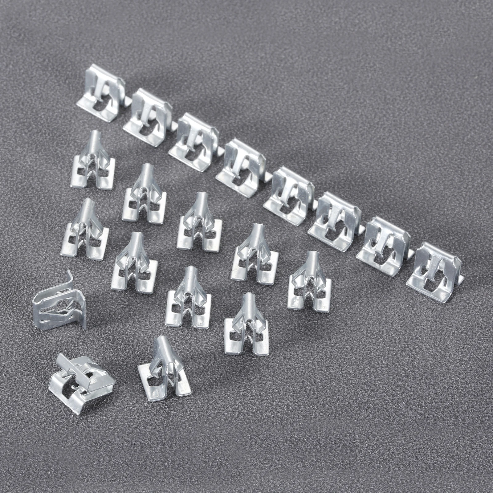 20 Pcs Metal Rivets Universal Car Dashboard CD Panel Snaps Clips Retainer 4 Sizes Universal CD Panel Snaps Clips Radios Buckle