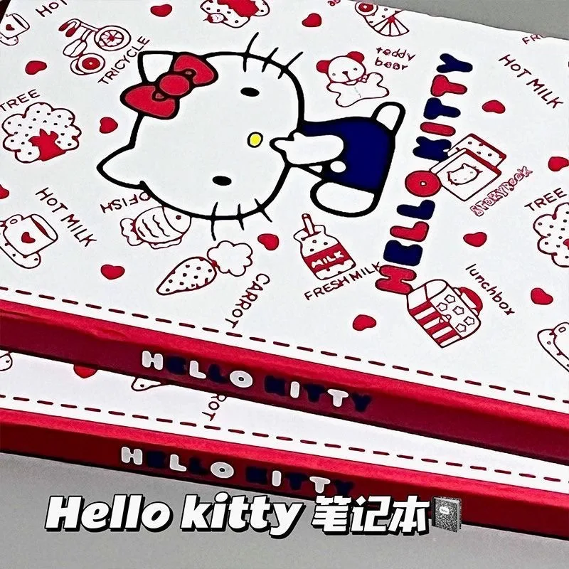 Sanrio Series Hello Kitty Notebook Student Stationery Supplies Cute Cartoon Handbooks Student Pages Hard Shell Notebooks