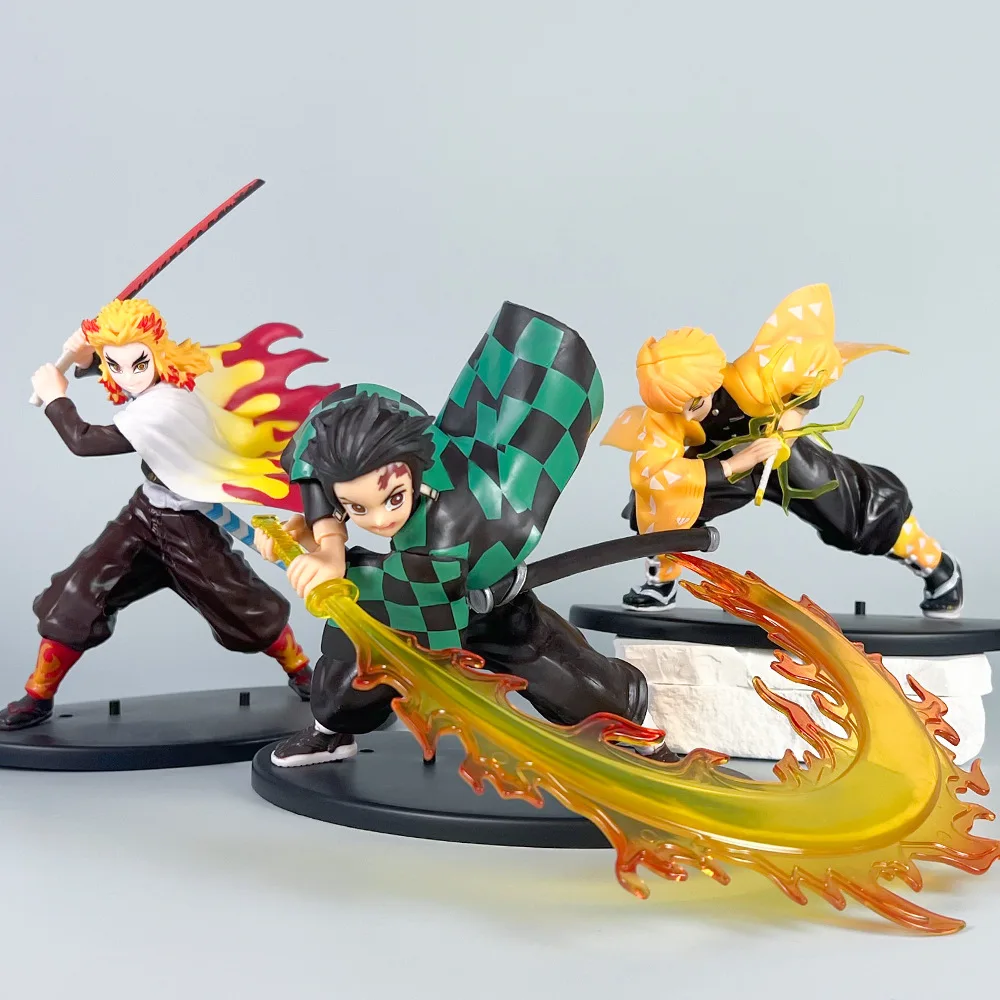 Demon Slayer Figuur Kamado Tanjirou Figuur Computerkast Desktop Anime Karakter Ornament Kinderen Verjaardagscadeau Kerst