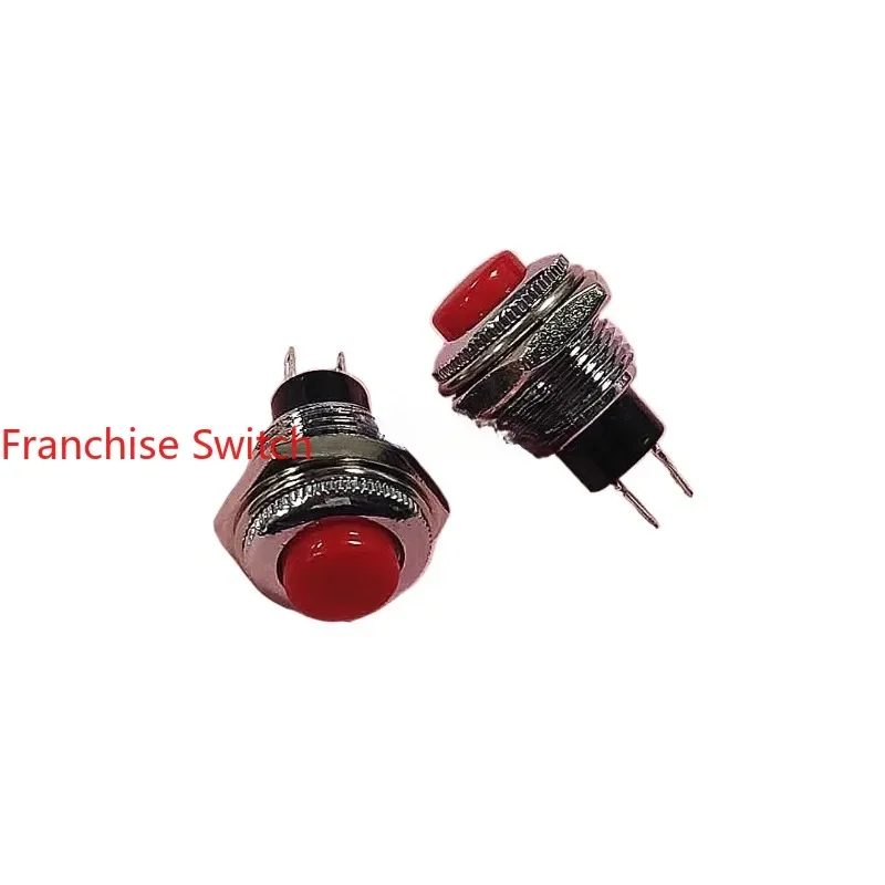 10PCS Metal button switch reset unlocked electronic  PB-01-MM-R opening 12MM