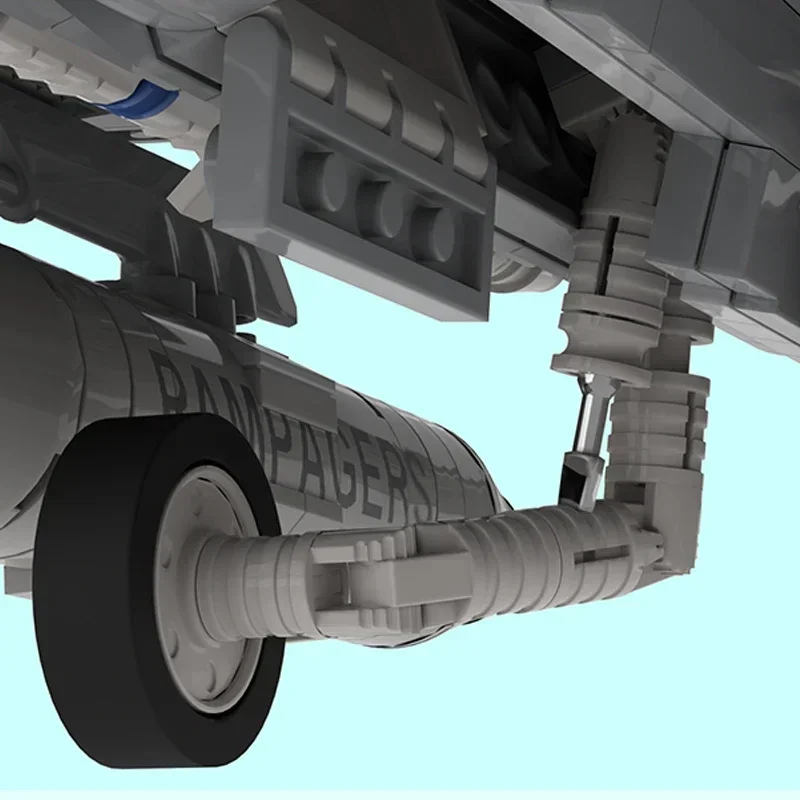 Klocki konstrukcyjne Moc z serii wojskowej FA-18C Hornet Model myśliwca Technologia Montaż Samolot Zabawki Prezenty