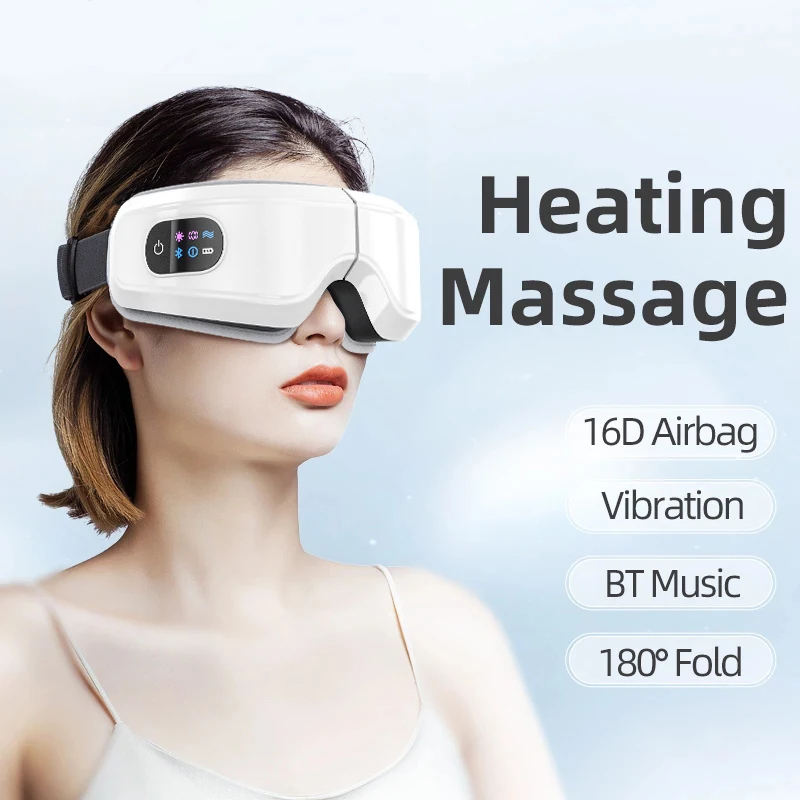 

Eye Massager Heating Eyes Mask With Music Airbag Massage For Migraines, Dry Eye, Eye Strain, Dark Circles Relief Improve Sleep