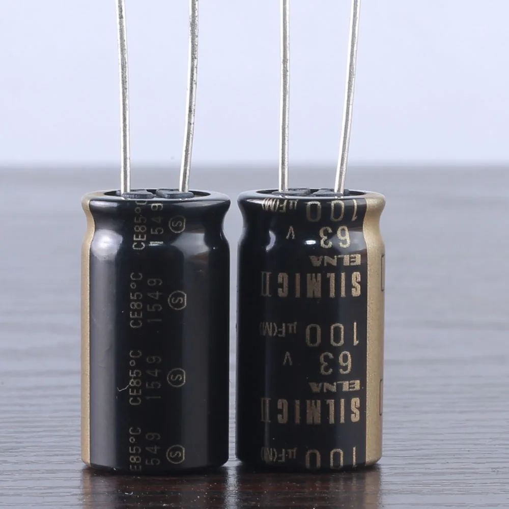 2pcs/5pcs JAPAN 6PCS Elna Rfs silmic II 100uf 63V 100mfd audio Capacitor New diy HiFi  63V100uf free shipping