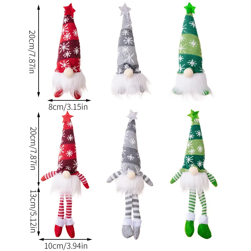 Gnome brilhante Natal Faceless Boneca, Brinquedos de pelúcia, 6 estilos, Papai Noel, Presentes de Ano Novo, Home Decor, Feliz Natal