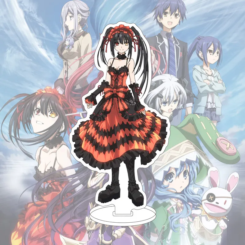 16CM Anime Acrylic Stand Date a Live Yatogami Tōka Tokisaki Kurumi Tobiichi Origami Honjō Nia Cos Figure Ornaments Gifts - view 4