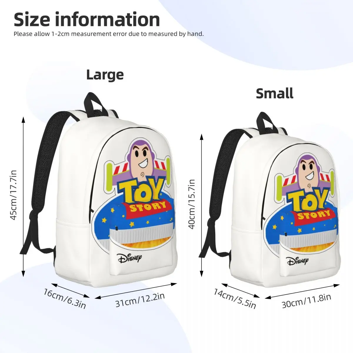 For Gifts Buzz Lightyear Zipper Closure Handbag Disney Toy Story Buzz Lightyear Personalised Office Staff Rucksack Weekend