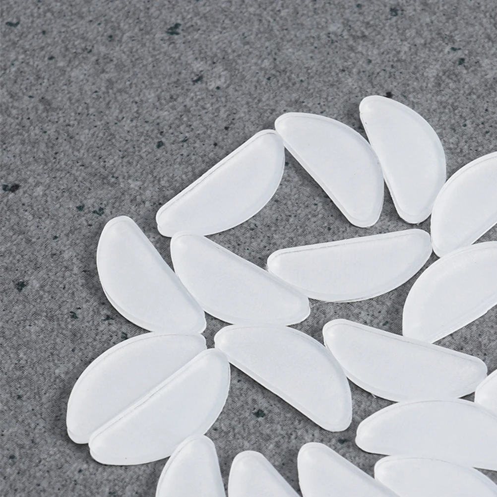 

25 Pairs Adhesive Nose Pads Silicone Non Slip Eyeglass Guards for Glasses Sunglasses Optical Plastic Frames Increase Height