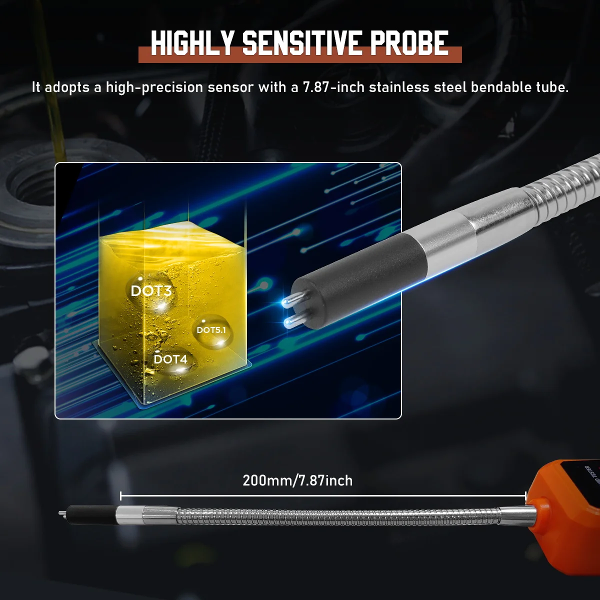 Cmtotoil-كاشف سائل فرامل السيارة ، شاشة عرض ليد ، جهاز اختبار محتوى رطوبة الزيت ، إنذار صوتي ، محلل السوائل