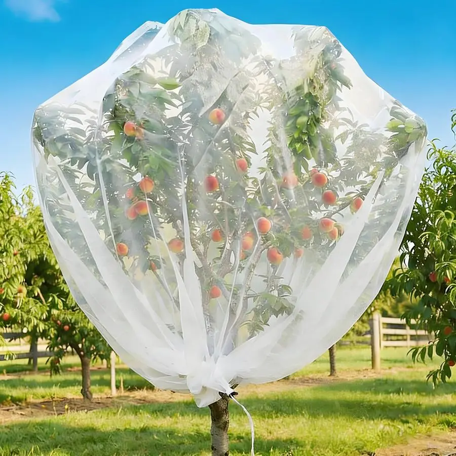 

Сетка для деревьев особо большого размера: защита от птиц, белок, цикад и мелких насекомых. Идеальное покрытие для вишни, фикуса, голубики и других плодовых деревьев.