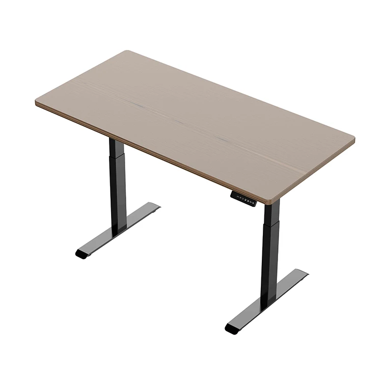 Automatic 60-125cm Height Adjust Desk Dual Motor 3 Stage Standing Desk  40x78 Inch Electric Sit Stand up Office Computer Table