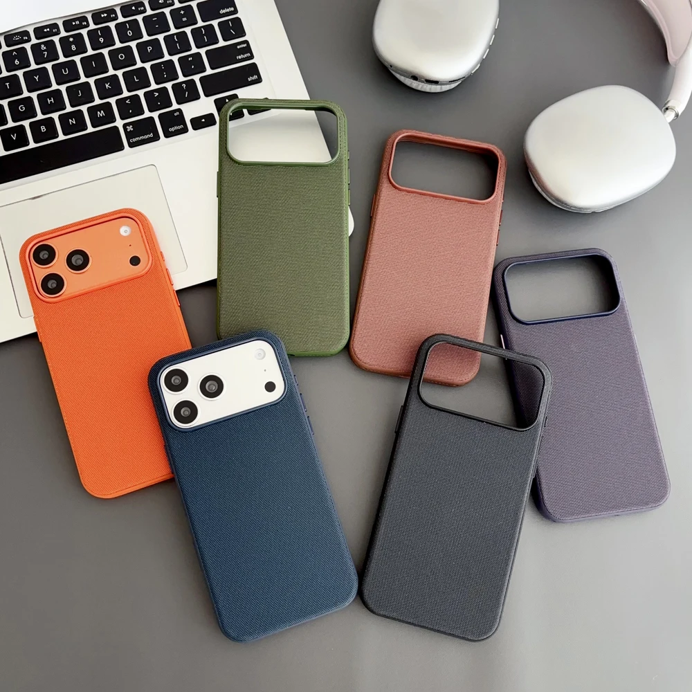 

New Tech Woven Case For iPhone 17 Air 16 15 14 13 Pro Max TechWoven For Magsafe Wireless Charging Shockproof Magnetic Cover